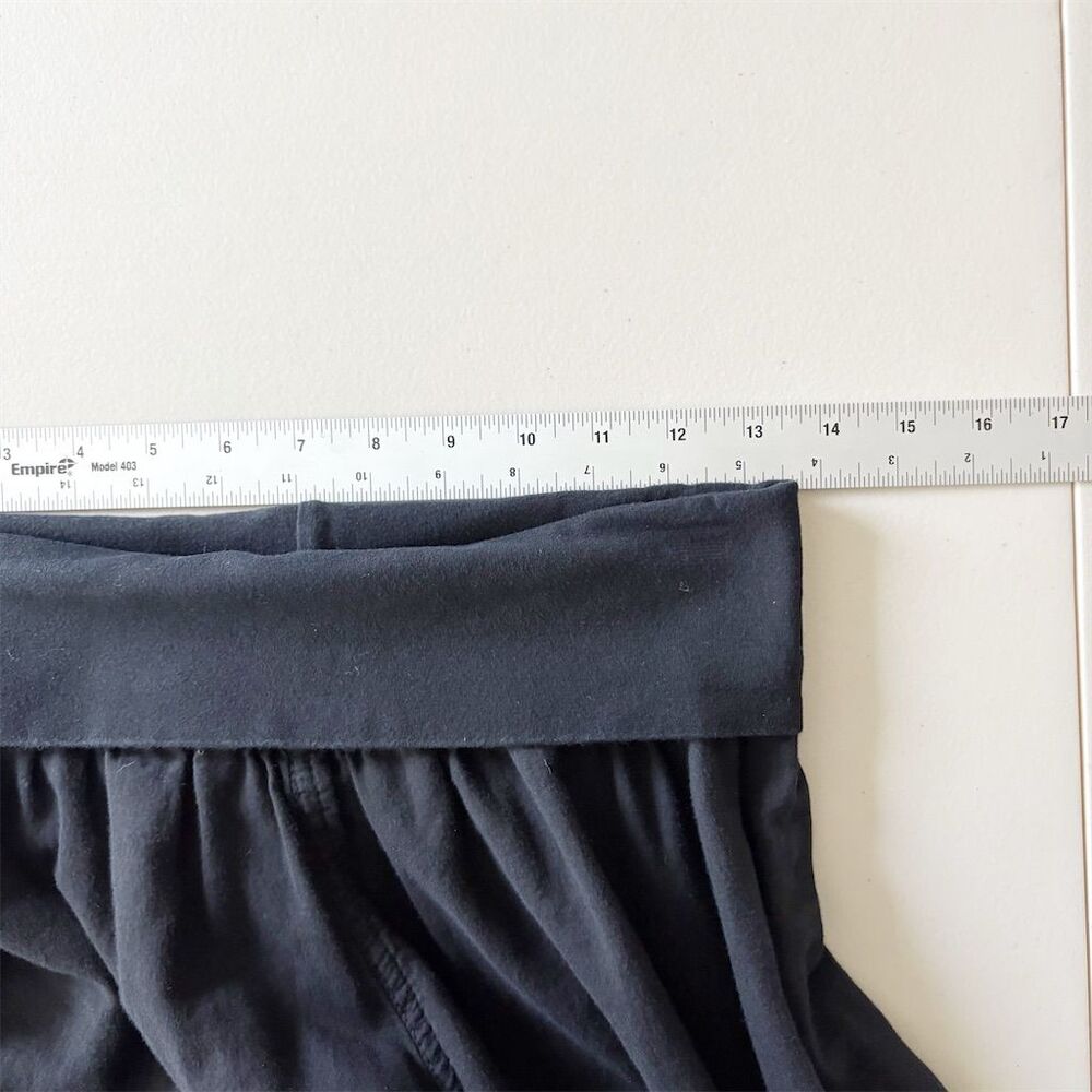Hard Tail Forever Rolldown Double Layer Voile Pant Size M Black Gauze Cotton - Picture 8 of 9